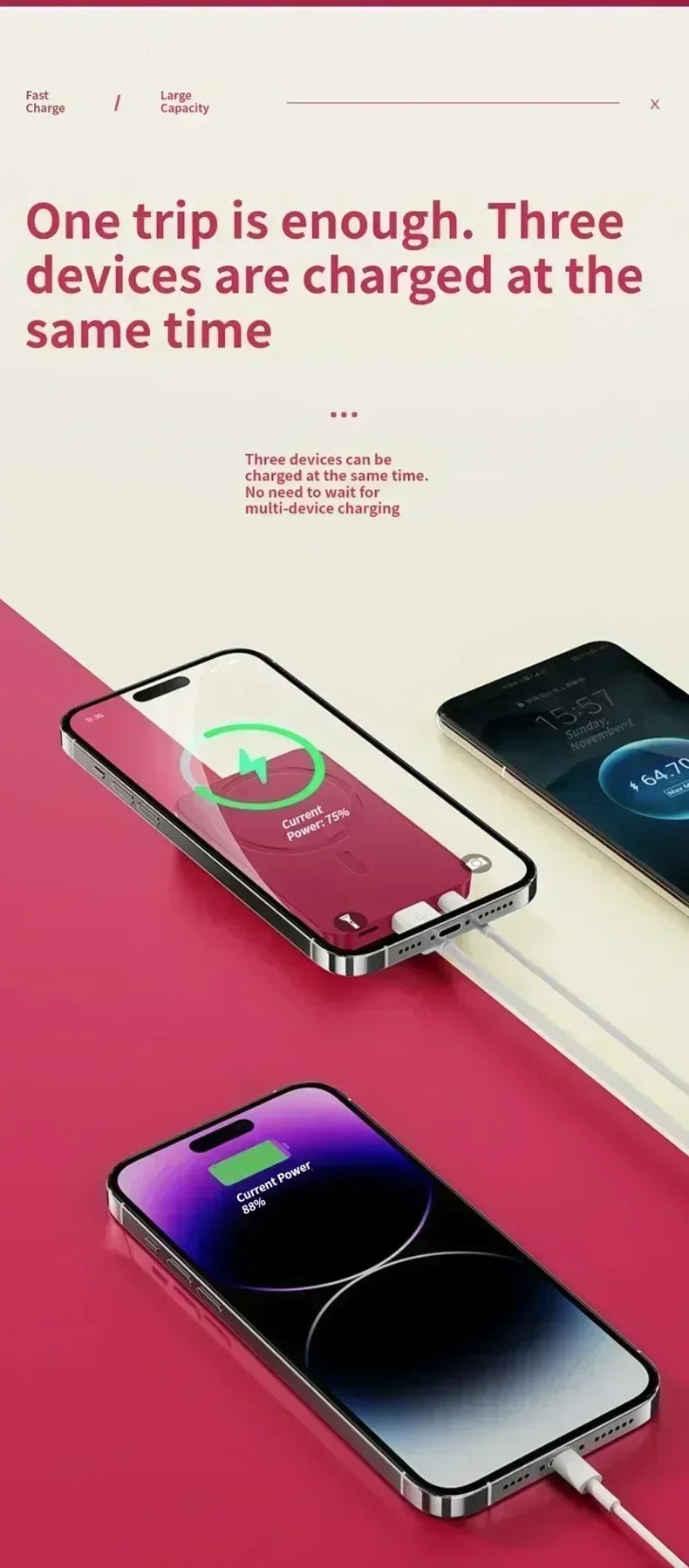 Mini Magnetic Fast Charging Power bank