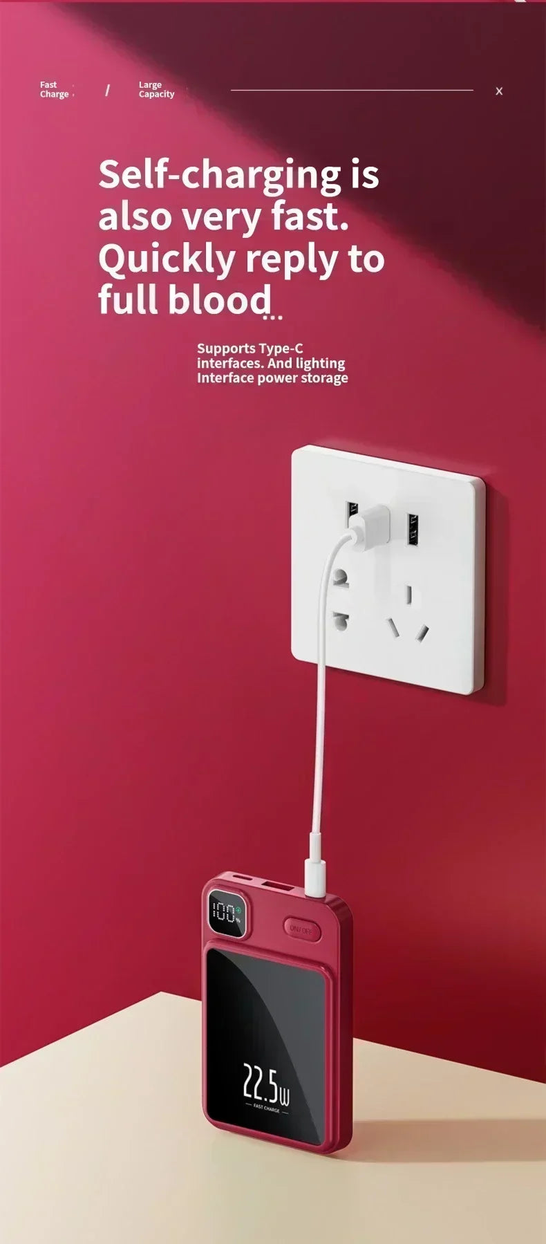 Mini Magnetic Fast Charging Power bank